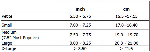 6 Inch Measurement Chart