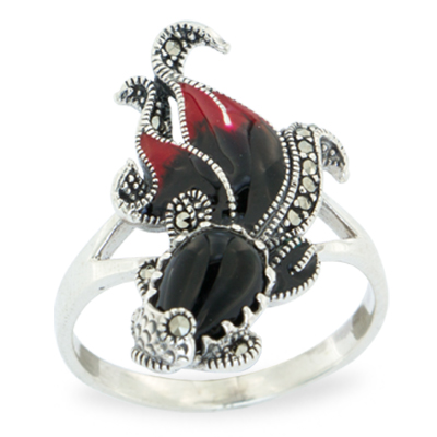 Marcasite jewelry ring HR1120 ON 1