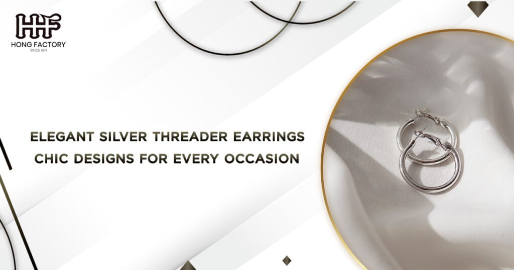 silver threader earrings