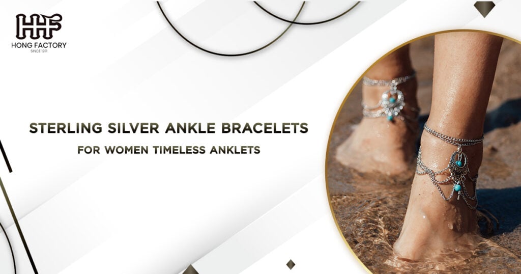 Sterling silver ankle bracelets